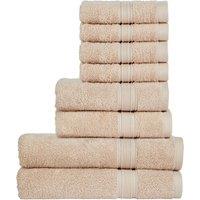CHRISTY 'Serene' Soft Tone 100% Combed Cotton 8 Piece Towel Bale in Beige