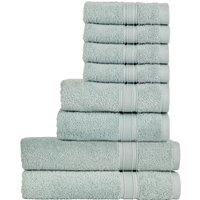 CHRISTY 'Serene' Soft Tone 100% Combed Cotton 8 Piece Towel Bale in Duck Egg Blue