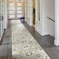 runrug Hallway Carpet Runner Rug - Soft & Comfy, 9mm -'Andes' in Beige | Size: 70 cm x 240 cm