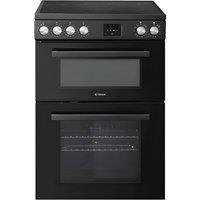 Teknix Black 60cm Induction Double Oven Electric Cooker - 4 Zones, 99L