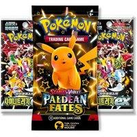 That Chunky Yellow Mouse Pokemon Paldean Fates Booster Bundle - 1 English + 2 Korean Packs