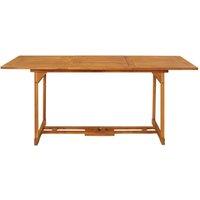 Berkfield Home Garden Dining Table 180x90x75 cm Solid Acacia Wood in Brown | Size: 180 x 90 x 75 cm