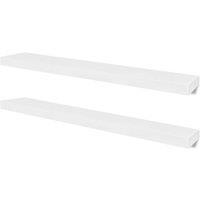 Berkfield Home Wall Shelves 4 pcs White 100 cm