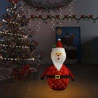 Berkfield Home Durable Decorative Christmas Santa Claus Figure LED Luxury Fabric 90cm