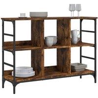 Berkfield Home Sideboard Smoked Oak 102x32x73.5 cm Engineered Wood in Brown
