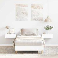 Berkfield Home Bed Frame No Mattress White 100x200 cm Engineered Wood