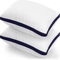 EONLION 2x Hotel Quality Pillows Soft Neck Back Support Bed Pillow in White