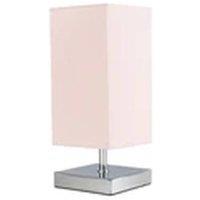 EONLION Pink Square Touch Bedside Table Lamp No LED Bulb
