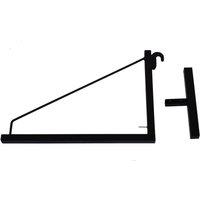 Kelvenix Shipping Container Shelving Brackets 1 Tier in Black | Size: 100 cm