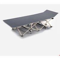VOGREX Single Foldable Bed Outdoor Indoor for Office Home Travel Camping in Grey