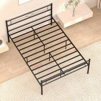 SPETLEK Double Bed Metal Bed Frame in Black