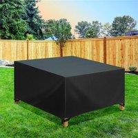 EONLION 115x115x70cm Heavy Duty Garden Furniture Cover in Black | Size: 100 cm