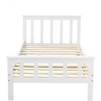 Kelvenix 3FT Wooden Frame Solid white | Size: Single