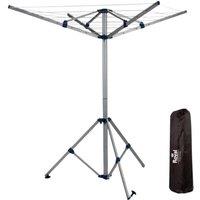 EONLION Camping Caravan washing airer dryer in Silver | Size: 100 cm