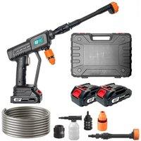 NESTLUNE 48V Cordless High Power Portable Jet Pressure Washer 2 Batteries in Black | Size: 1.25kg