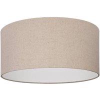 Eglo Feniglia Natural Linen Drum-Shaped Ceiling Light