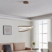 Eglo RUOTALE Round LED Pendant Light (D) 50cm in Light Sand