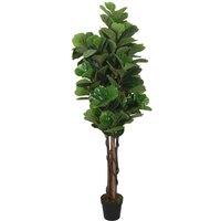 Berkfield Home Artificial Fiddle Leaf Fig Tree 96 Leaves 80 cm Green