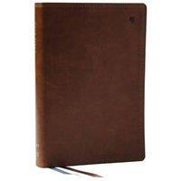 Thomas Nelson NET Bible, Large Print Thinline with Cross References, Brown