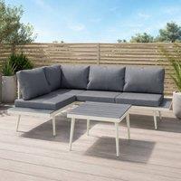 STILVORA Sofa 3-Piece with adjustable lounger grey