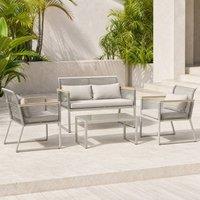 STILVORA Sofa 4-Piece with metal frame grey