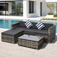 STILVORA Sofa 4-Seater with modular design in Grey