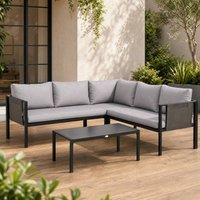 STILVORA Sofa 5-Seater with metal frame light grey
