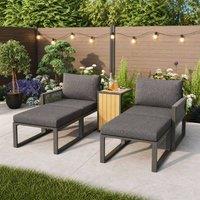 STILVORA Sofa 2-4 Seater with modular design grey