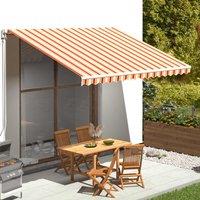Berkfield Home Replacement Fabric for Awning Yellow & Orange 4x3 m