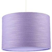 Happy Homewares Modern Lavender Rose Textured Linen Pendant Light Shade with Diffuser | Size: 12 inches