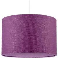 Happy Homewares Modern Purple Wine Textured Linen Pendant Light Shade with Diffuser | Size: 12 inches