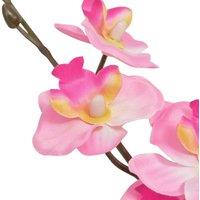 Berkfield Home Artificial Orchid Plant with Pot 30 cm Pink