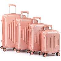 Kelvenix 4pcs Suitcase Set in Pink | Size: 0.6m2