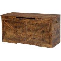 Kelvenix Children's Wooden Toy Box Rustic Brown | Size: 0.6m2