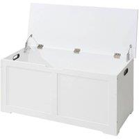 Kelvenix Children's Wooden Toy Box white | Size: 0.6m2