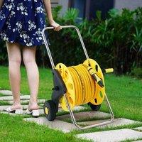 EONLION 40m Garden Water Hose Pipe Reel in Yellow | Size: 100g