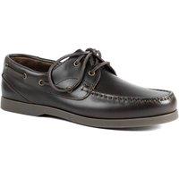 Jones Bootmaker Men's Parsons Leather Boat Shoes in Dark Brown | Size: 10