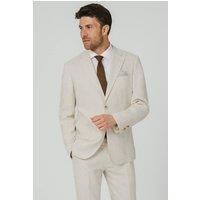 Dobell Men's Cream Pure Linen 2 Piece Suit | Size: 42R
