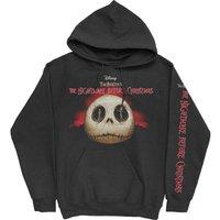 Nightmare Before Christmas Men's Jack Skellington Eyes Hoodie in Black | Size: Small
