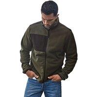 TEE JAYS Men's Mountain Fleece Jacket in Dark Green | Size: Large