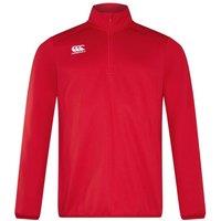 Canterbury Men's Quarter Zip Training Midlayer in Red | Size: Large