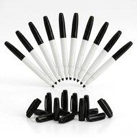DECORE4U LTD Black Permanent Marker Pens Set of 8 Waterproof Office School Use
