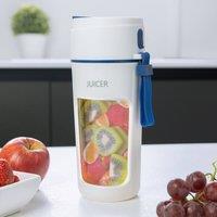 Menkind Treat Factory Portable Juicer Blender 22, 000 RPM Quick Smoothie Maker in White