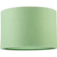 Happy Homewares Designer Frosted Lime Green Textured Linen Fabric Circular Lamp Shade | Size: 12 inches
