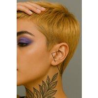 Otis Jaxon London Single Triangle Sterling Silver Ear Cuff Earring in Black