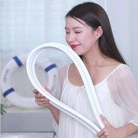 VOGREX Rubber Silicone Shower Barrier Water Stopper Bathroom Waterproof in White