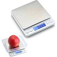 NESTLUNE Digital Pocket Scale LCD Display 0.01g to 500g Weighing Tool in Silver | Size: 100 cm x 100 cm