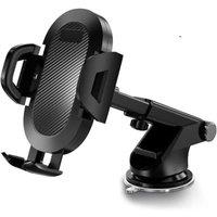 NESTLUNE 360 Rotatable Suction Car Phone Holder Dashboard in Black
