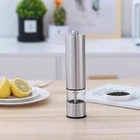 Kelvenix 2 X LIGHT UP ELECTRIC SALT & PEPPER MILL STAINLESS in Silver | Size: 0.6m2