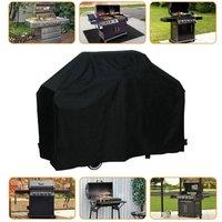 NESTLUNE 170x61x117 Heavy Duty Waterproof BBQ Grill Cover in Black | Size: 0.5m x 1m